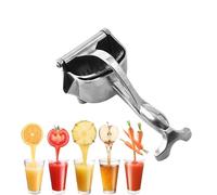 Hand Juicer Squeezer Aluminum - Hand Juicer Press, Easy To Clean For Orange Citrus Pomegranate Lime Grapefruit Home Kitchen (Silver (aluminum alloy))