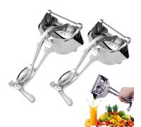 Hand Juicer Squeezer - Aluminum Manual Press Juicer (2Pcs)