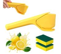 Hand Juicer Squeezer - Manual Press Juicer,Foldable Stainless Steel Handheld Lemon Squeezer Manual Citrus - Drain Every Last Drop,For Lemon Citrus Lime Orange (A)