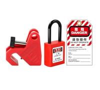 Hand Lock for Breaker - Lockout Isolation Device for Distribution Box, Electric Air On-Off Locking Tool, Circuit Breaker Lockout