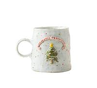 Hand-made Mug Christmas Snowman Ceramic Mug Large-capacity Coffee Cup Ready-to-hand Water Cup (Color : C Size : 9.57cm) (A 9.5 * 7cm)