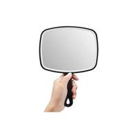 Hand Mirror, Black Hand Mirror, with Handle, 6.3"W x 9.6"L