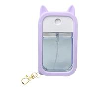 Hand Mist Spray Case - Cute Ears Silicone Protective Cover with Keychain, Travel Friendly Spray Bottle Holder for Backpack, Car, Beach, Park, Workplace, School, Mall, Public Use, 2.56x0.83 inches