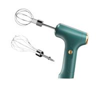 Hand Mixer Electric - Wireless Freedom For Effortless Mixing | 3 Speed Adjustable USB Rechargeable Hand Mixer With 2 Stainless Steel Heads | For Eggs Cream Butter Cheese Dough Baking Whipping 1200mAh