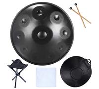 Hand Pan Drum Tongue Drum 6 notas Steel Handpan Drum D Minor Instrumento de percusión profesional Hand Drum Yoga Meditación Principiante con bolsa de transporte Baquetas