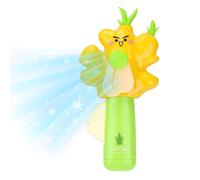Hand Press Fan, Cartoon Portable Cooler, 2.76x1.77x6.69 inches Personal Travel Fan with Easy Push Design, Colorful Polymer Air Blower, Cute Kid Style Look, Outdoor Activity Use