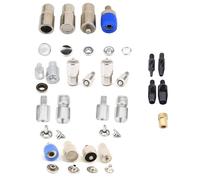 Hand Press Machine Set and Essential Dies for Snap Buttons, Grommet Eyelets, Rivets, Popper Fasteners Setting and Hole Punchers (Mix Color Just Die Set)