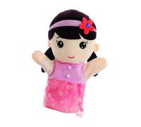 Hand Puppets Family, Plush Working Mouth, Educational Theater Doll 30 cm