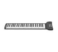 Hand Roll Piano Rolling Up 49 o 61 Teclas Teclado Pianos Electrónicos Silicona Ambiental Plegable Roll Up Altavoz Incorporado para Principiantes (49 llaves)