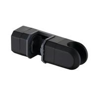 Hand Shower Holder Soporte de ducha ajustable Universal 15mm-30mm cabezal riel soporte barra deslizante abrazadera elevación repuesto(Black)