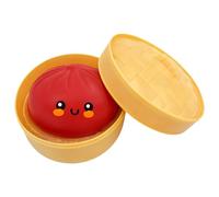 Hand Squeeze - Bun Toy, Food Inspired Stretchy Ball Rubber with Soft Elastic Texture Enhancing Stress Relief Focus for Boys Girls Students Adults Classroom Commuting Travel School Car Rides