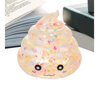 Hand Squeeze Toy, Calming Glitter Relaxing, 2.56x2.17 Inches Rebound Tool with Handy Grip, Funny Aid with Quick Comfort, Stress Helper Reliable Style, Home Accessories for Boys Children Students Dorm