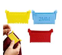 Hand Stitching Tool - Clip On Precision Seam Guide, Non Slip Fabric Alignment Ruler, Triple Piece Edge Locking Measurement Set, Accurate Hemming and Stitching Gauge, Manual Sewing Accessories