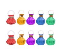 Hand Thrown Streamer Poppers 10 Pack | Easy Cleanup Confetti Streamers | Quiet & Safe Paper Crackers for Birthday Party/Wedding/Graduation | Multi Color (30 Strips)