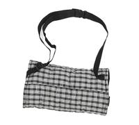 Hand Warmer Pouch, Hand Warmer Muff with Zippered Storage Pocket, Windproof Adjustable Strap Design, Soft Cotton Polyester Hand Warming Bag for Skiing Hiking Outdoor Activities (En Blanco y Negro)