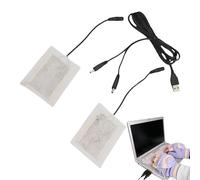 Hand Warmer, Winter Warming Film, USB Electric Inserts, Flexible Heating Sheet Pack, Fast Heat Consistency Performance, Safety Gear Category, Slim Black Pieces for Working Studying Outdoor