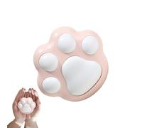 Hand Warmers Rechargeable - 4.5in Cat Paw USB Charging Heater for Outdoor Hiking, Winter Skiing with Long-Lasting Warmth, Portable Pocket Heater for Camping Travel Office, Pink Soft Silicone, Gift Box