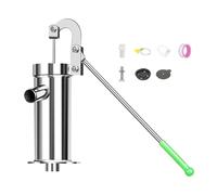 Hand Water Pump, Manual Suction Device, Garden Well Pitcher Pump Cast Iron Outdoor Irrigation Tool, for Lawn Backyard Farm Cabin Pond Gardening Water Transfer Use 18.11x8.27x3.46in