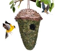 Hand Woven Bird Nest Teardrop - Shaped Wear-Resistant Dangling Birds Houses