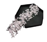 Hand-Woven Crystal & Pearl Bridal Headband - Korean Style Elegant Forehead Ornament, talla única, Agar