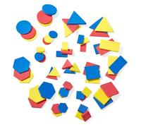 hand2mind Foam Attribute Blocks Student Kit Geometry Set Preschool L