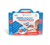 hand2mind Piezas de rompecabezas del alfabeto en minúsculas, juguetes de ortografía para niños de 3 a 5 años, rompecabezas de construcción de palabras, reconocimiento de letras para preescolares