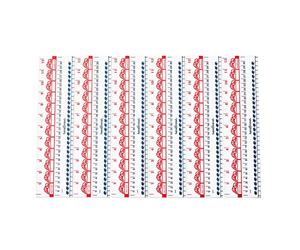 hand2mind Reglas de gusanos y ceniceros de 12 pulgadas, suministros escolares, manipuladores de matemáticas, suministros de aula para profesores de primaria, regla de seguridad flexible, suministros