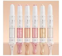 HANDAIYAN - 2 In 1 Liquid Highlight & Highlight Stick - 6 Shades 03# Peach Rose Gold - 7.6g