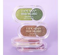 HANDAIYAN - Color Collision Two-tone Eyeshadow Palette - 4 Shades 04# Rosy Pink - 3.8g