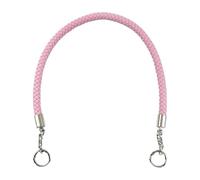 Handbag Bolsos De Mujer de 30-60cm, asas cuerda cuero tejidas, correas hombro for bolso, accesorios cadena repuesto hechos a mano DIY, 2 uds Crossbody(Pink,30cm)