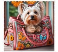 Handbag Dogs - Always with You (Calendario de pared 2026 12" x 24" / 30 x 60 cm (abierto)) CALVENDO 12 Month Wall Calendar