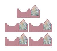 Handbag-Shaped Envelope Box - Almacenamiento plegable de 10,4 pulgadas | 5 piezas Flower Packaging, Valentine Bouquet Present for Wedding, Engagement, Birthday, and Party Celebration