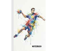 Handball Notizbuch: A5 liniertes Heft (6x9) - 100 Seiten - Geschenk für Handballspieler - Sport Journal