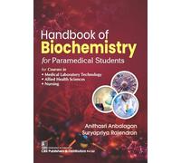 Handbook of Biochemistry For Paramedical Students