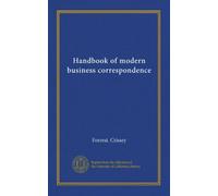 Handbook of modern business correspondence