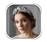 Handcess Diosa griega tiara hoja corona diadema disfraz tocado hojas novia tocado para las mujeres, talla única, Plástico, No es una piedra preciosa