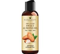 Handcraft Blends Aceite de almendras dulces, 118 ml, 100 % puro y natural, aceite portador de alta calidad para piel y cabello, cabello y cuerpo, masaje, sin hexano