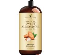 Handcraft Blends Aceite de almendras dulces, 828 ml, 100 % puro y natural, aceite portador de alta calidad para piel y cabello, cabello y cuerpo, masaje, sin hexano