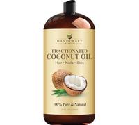 Handcraft Blends Aceite de coco fraccionado, 828 ml, 100% puro y natural, aceite portador de grado premium, aceite para cabello y cuerpo, aceite de masaje, sin hexano