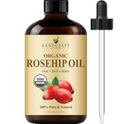 Handcraft Blends Aceite de rosa mosqueta, 118 ml, 100% puro y natural, aceite de grado premium para cara, piel y cabello, protege y nutre, aceite portador