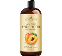 Handcraft Blends Aceite de semilla de albaricoque, prensado en frío, 473 ml, 100% puro y natural, aceite portador de grado premium para piel y cabello, cabello y cuerpo, masaje, sin hexano