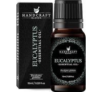 Handcraft Blends Aceite esencial de eucalipto, 0.33 onzas líquidas | 100 % puro y natural, destilado al vapor, grado premium para difusor, aromaterapia, piel, masaje, velas y jabón