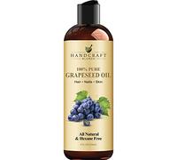 Handcraft Grapeseed Oil - 100% Pure and Natural - Premium Therapeutic Grade Carrier Oil for Aromatherapy, Massage, Moisturizing Skin and Hair - Huge 8 fl. Oz
