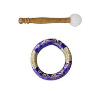 Handcraft - Soporte de madera para cuenco de canto, base de cuenco y mazos en goma de seda y madera para la estabilidad del sonido, base de canto y mazos