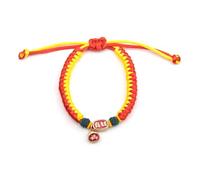 Handcrafted Knit Pet Collar | Adjustable Cat Dog Rabbit Neckband | Fashionable Soft Rope Collar for Small Pets/Daily Use (Red Rope(Rich and Wilful M(25-45cm / 9.84-17.72in))