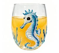 Handcrafted Octopus Glass 9cm Marine Life Stemless Cup For Drinks