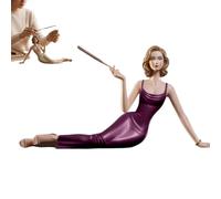 Handcrafted Resin Aroma Statue,Woman Incense Holder Sculpture Decor, Elegant Lady Meditation Burner Sculptural for Home Decoration Gift,Yoga Room,Aromatherapy