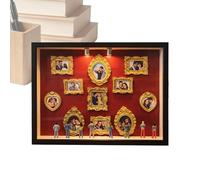 Handcrafted Silhouette Memory - Illuminated Desk Art Display, Shadow Picture Frame, Wood Scene Showcase with Feature, Interior Decor with Artistic Charm, Mini Museum Accent for Bedroom Living Space