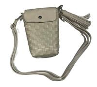 Handed By Scoop Crossbody bag fat strap pálido gris talla XS con correa de hombro de poliuretano y borla