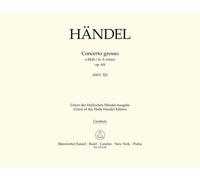 Handel, George F.. Concerto Grosso HWV 322 Op.6/4/ Harpsich